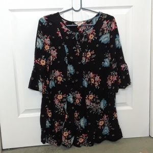 black floral shirt or dress